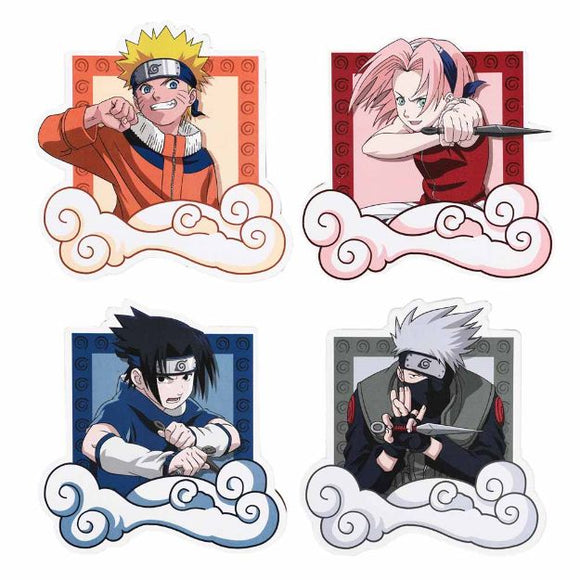 Naruto Character Shaped Coasters - Set of 4
