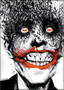 DC Comics Joker Face Bats Magnet 2.5" x 3.5"