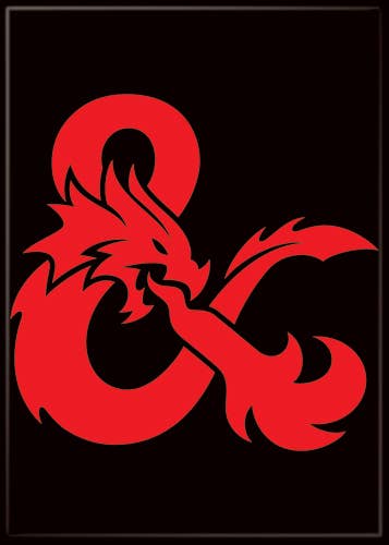 Dungeons & Dragons Dragon Ampersand Magnet 2.5