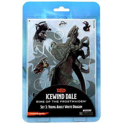 Icewind Dale 2D Minis - Acrylic Set 3: Young Adult White Dragon