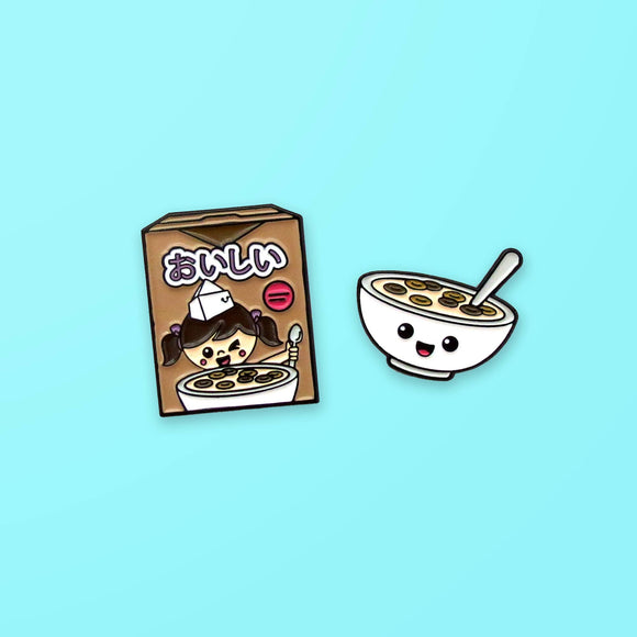 Cocoa Cereal Enamel Pin Set