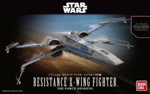 Star Wars Blue Squadron Resistance X-Wing Fighter (The Last Jedi) 1/72 Scale Model Kit