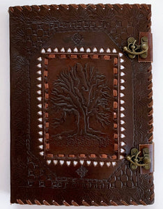 Studded Tree of Life Leather Journal ~ 6" x 9"