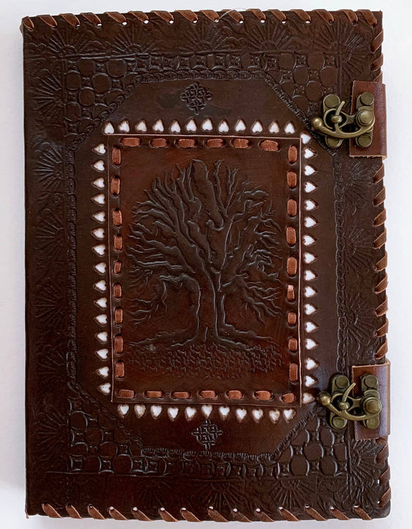 Studded Tree of Life Leather Journal ~ 6