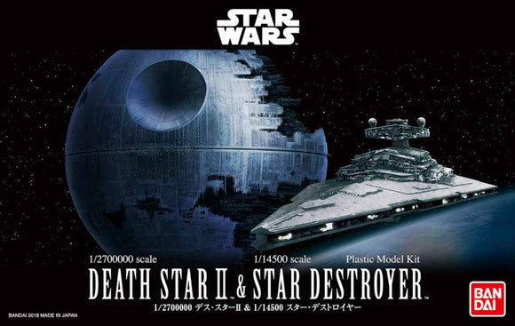 Death Star II 1/2,700,000 Scale & Star Destroyer 1/14,500 Scale Model Kit Set