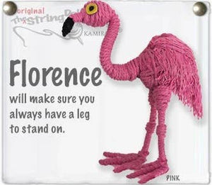 Florence the Flamingo Keychain