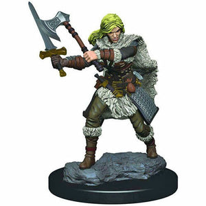 D&D Premium Painted Mini: Human Barbarian (Female)